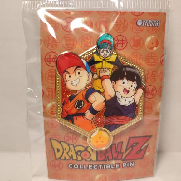 Dragon Ball Z Krillin Gohan And Bulma Journey To Namek Enamel Pin Official DBZ - Picture 1 of 2